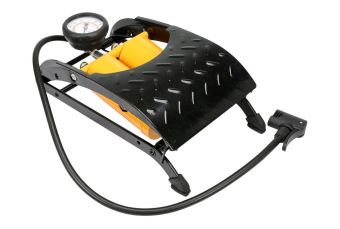 Насос ножной двухцилиндровый с манометром (82015)