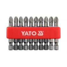 Набор бит крестовых PН3 1/4" 50мм 10шт. (YT-0479)