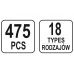 Набор автомобильного крепежа Mazda 475 шт. (YT-06658)