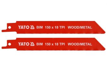Sabre saw blades 150mm 18tpi 2pcs (YT-33931)