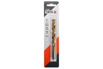 Сверло по металлу HSS-TIN 10,5 мм (YT-44663)