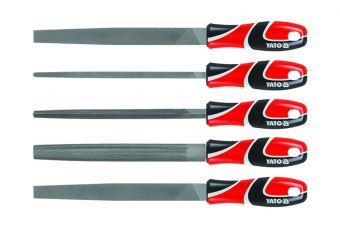 Набор напильников по металлу | #1 #2 | 5 шт. (YT-6238)