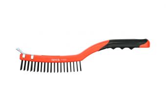 Wire brush with plastic handle (YT-6331)