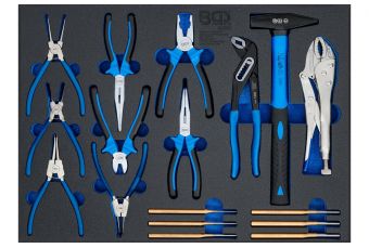 Лоток для инструментов 3/3: молоток, плоскогубцы, пробойник | 17 шт. (4009)