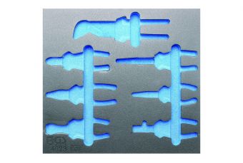 Tukša paplāte skapī 7 knaibles komplektam. (4023-1)