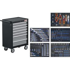 Тележка для мастерских | 7 ящиков | с 243 инструментами (4060)