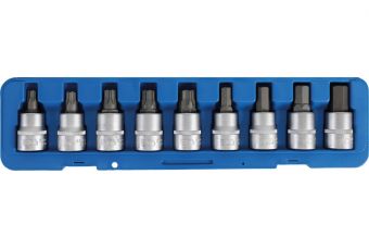 Набор головок со вставкой | 20 мм (3/4") | Внутренний шестигранник, T-Star (для Torx) | 9 шт. (5189)