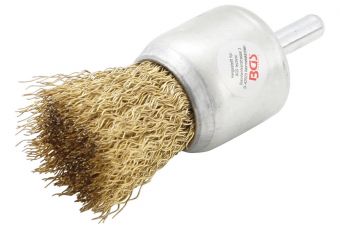 Стальная проволочная щетка | латунное покрытие | Ø 25 мм (8364)