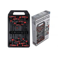 Набор отверток с T-образной рукояткой | T-Star с отверстием (для Torx) | T10-T50 | 9 шт. (7880)