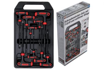 Набор отверток с T-образной рукояткой | T-Star с отверстием (для Torx) | T10-T50 | 9 шт. (7880)