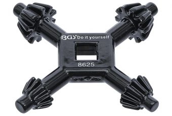 Četrdimensiju urbšanas atslēgas | lielākajai daļai patronu izmēru | Ø 4 / 5,5 / 6/7 mm (8625)