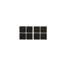 Набор самоклеющих протекторов 38х38мм/8шт-черные (74897)