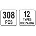 Auto stiprinājuma komplekts FIAT 308gab (YT-06654)