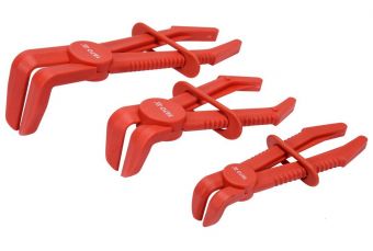 Хомуты изогнутые угол 90° 155-220 мм 3 шт. (YT-08403)