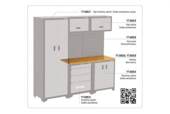 Rubber wood work top (standard length) (YT-08938)