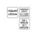 Rubber wood work top (standard length) (YT-08938)