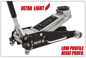 Aluminium dual pump floor jack 2,5t (YT-17205)