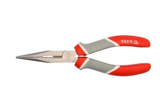 Niķelētas plānās knaibles 160mm (YT-2016)