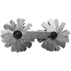 Резьбомер метрический и Витворта, 52 лезвия: 0.25-6.00 мм + 4-62 whitworth (YT-29984)