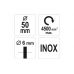 Stiepļu birste 50mm INOX (YT-47497)