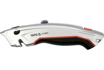 Нож для отделочных работ с трапециевидным лезвием Yato (YT-75201)