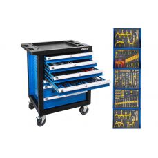 Инструментальная тележка, 177 предметов, 7 ящиков (V33105)