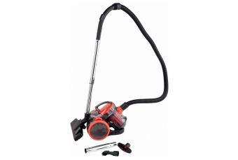 Циклонный пылесос 700 Вт КРАСНЫЙ 3 ЩЕТКИ (67091)