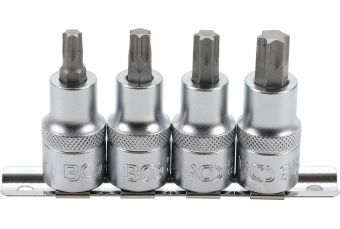 Bit Socket Set | 12.5 mm (1/2") Drive | T-Star (for Torx) T40 - T55 | 4 pcs. (8886)