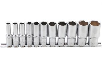 Комплект головок, шестигранные, глубокие| Привод 10 мм (3/8") | Дюймовые размеры | 11 шт. (2756)