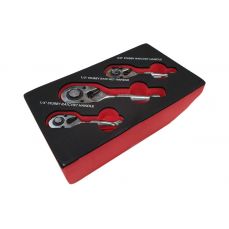 Короткий набор трещоток | 6,3 мм (1/4 ") / 10 мм (3/8") / 12,5 мм (1/2 ") | 3 шт. (S4129)