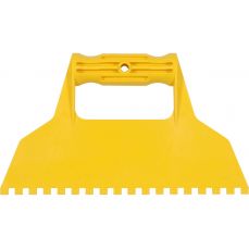 Шпатель пластмассовый, зуб. 6х6мм | 226 мм (05972)