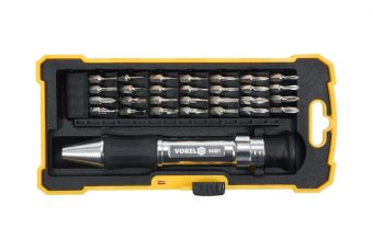 Skrūvgriezis ar precīziem uzgaļiem 29 vienības (64401)