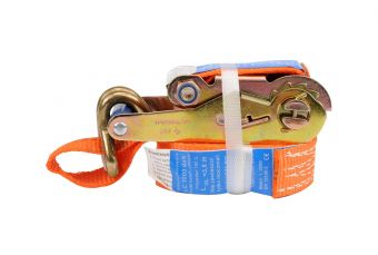 Лента для стяжки груза-трещотка и крюки 2м (82377)