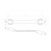 Flare nut wrench 19x21 mm (YT-0139)