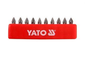 Набор бит крестовых PН1 1/4" 25мм 10шт (YT-0474)