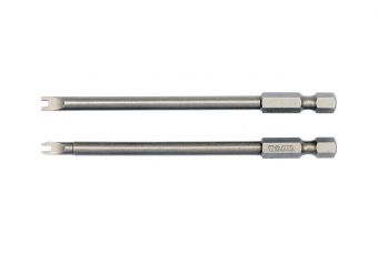 БИТЫ "SPANNER" 1/4", 2шт: NR4 X100MM; NR8 X100MM (YT-0498)