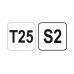 TORX uzgriežņu atslēga T25 T-rokturis (YT-05606)