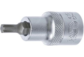 Muciņa ar uzgali | garums 55 mm | 12,5 mm (1/2 collas) | Spline (RIBE) M6 (4151)