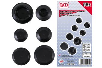 Ассортимент пластиковых стопоров | 58 шт. (9406)