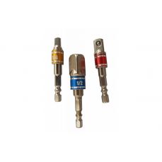Набор адаптеров от 1/4 "(6,3 мм) до головок 1/4" - 3/8 "- 1/2" (AMY-1703)