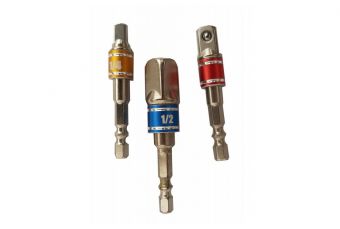 Набор адаптеров от 1/4 "(6,3 мм) до головок 1/4" - 3/8 "- 1/2" (AMY-1703)