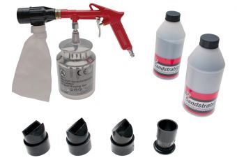 Пневматический пескоструйный пистолет с 5 соплами 2 кг песка (3650)