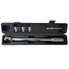 Динамометрический ключ + 3 головки 12,5 мм (1/2 дюйма) | 28 - 210 Нм (TW12)