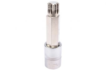 Galviņa ar iepresētu uzgali "SPLINE" 1/2" 100mm М16 (YT-04356)