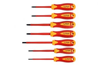 Набор изолированных отверток для электрика 7 шт. (YT-2828)