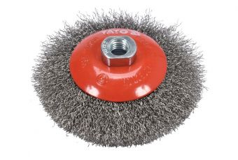 Щетка дисковая гофрированая 125мм/M14 INOX (YT-47612)