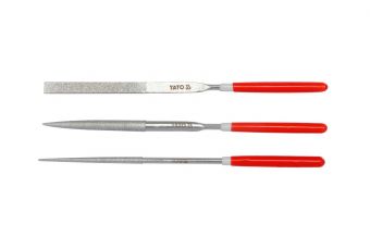 Набор алмазных напильников 3х140х50 мм 3 шт. (YT-6143)