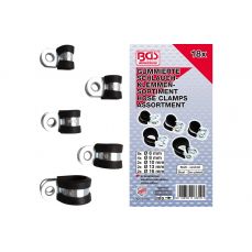 Ассортимент шлангового зажима, гуммированный | Ø 6 - 16 мм | 18 шт. (14145)