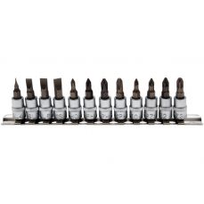 Набор вставок | 6,3 мм (1/4") SL, крестовый шлиц PH, поперечный шлиц PZ | 12 шт. (2163)