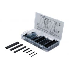 Ассортимент термоусадочной трубки | черный | 127 шт. (8042)